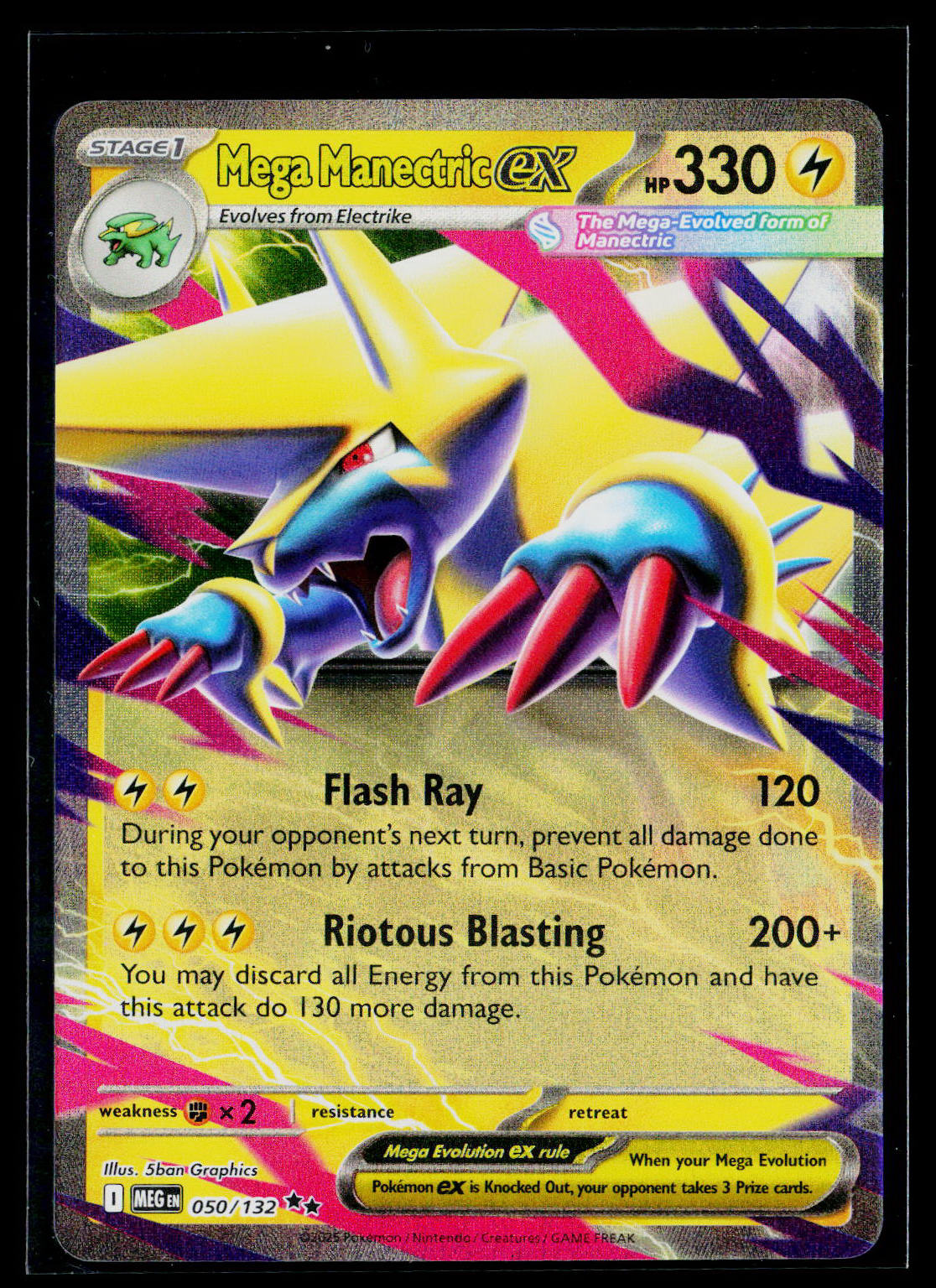 Mega Manectric ex MEG 050/132 Holo NM