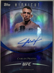 Carlos Prates Topps Midnight UFC - Base Cards Autograph Variation BAV-CP NM