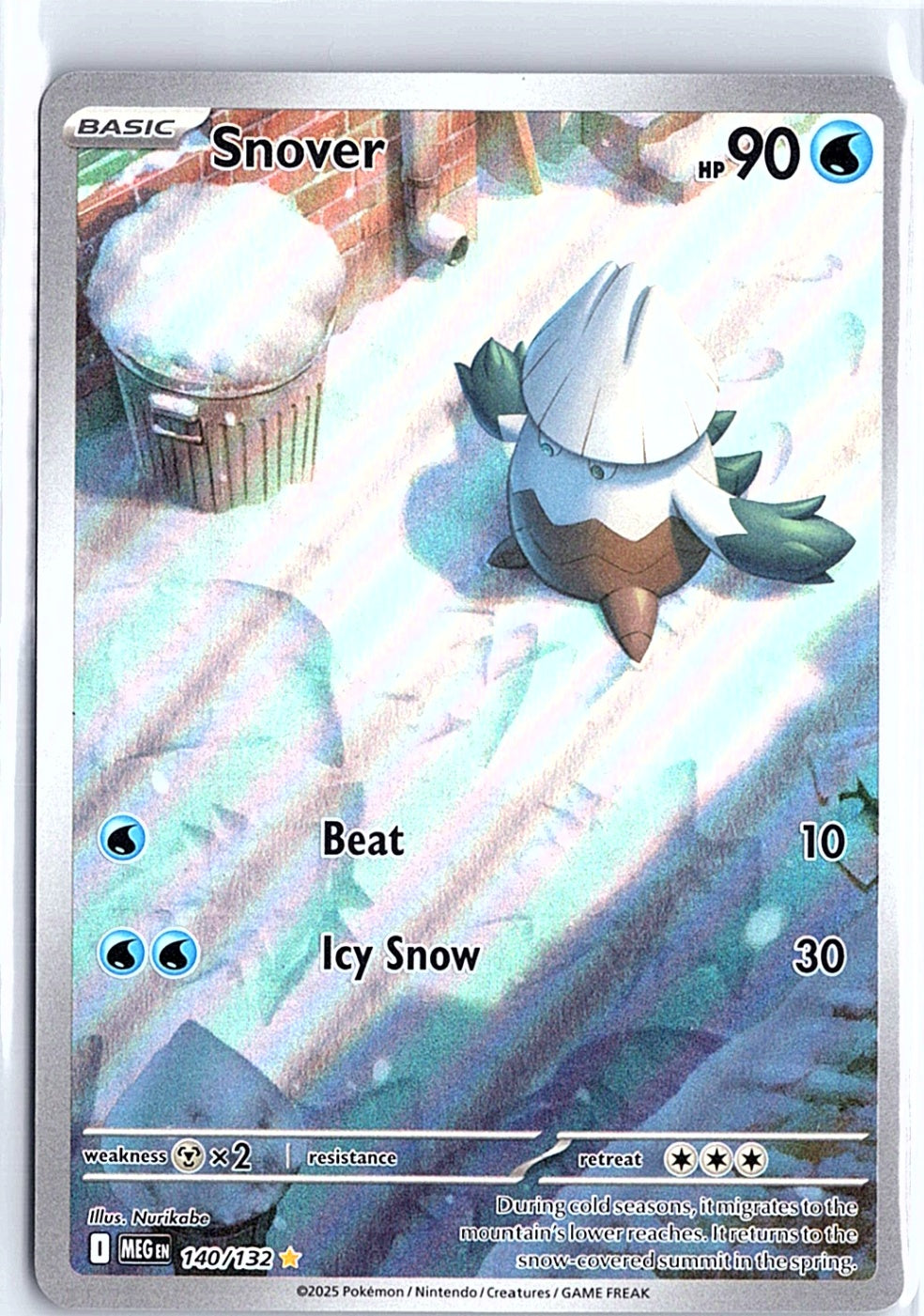Snover Illustration Rare ME01: Mega Evolution 140/132 NM