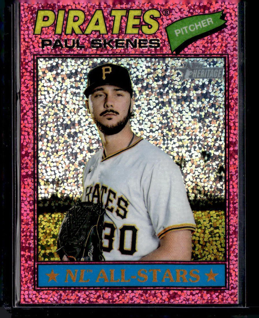 Paul Skenes Chrome Pink Sparkle Refractors NM
