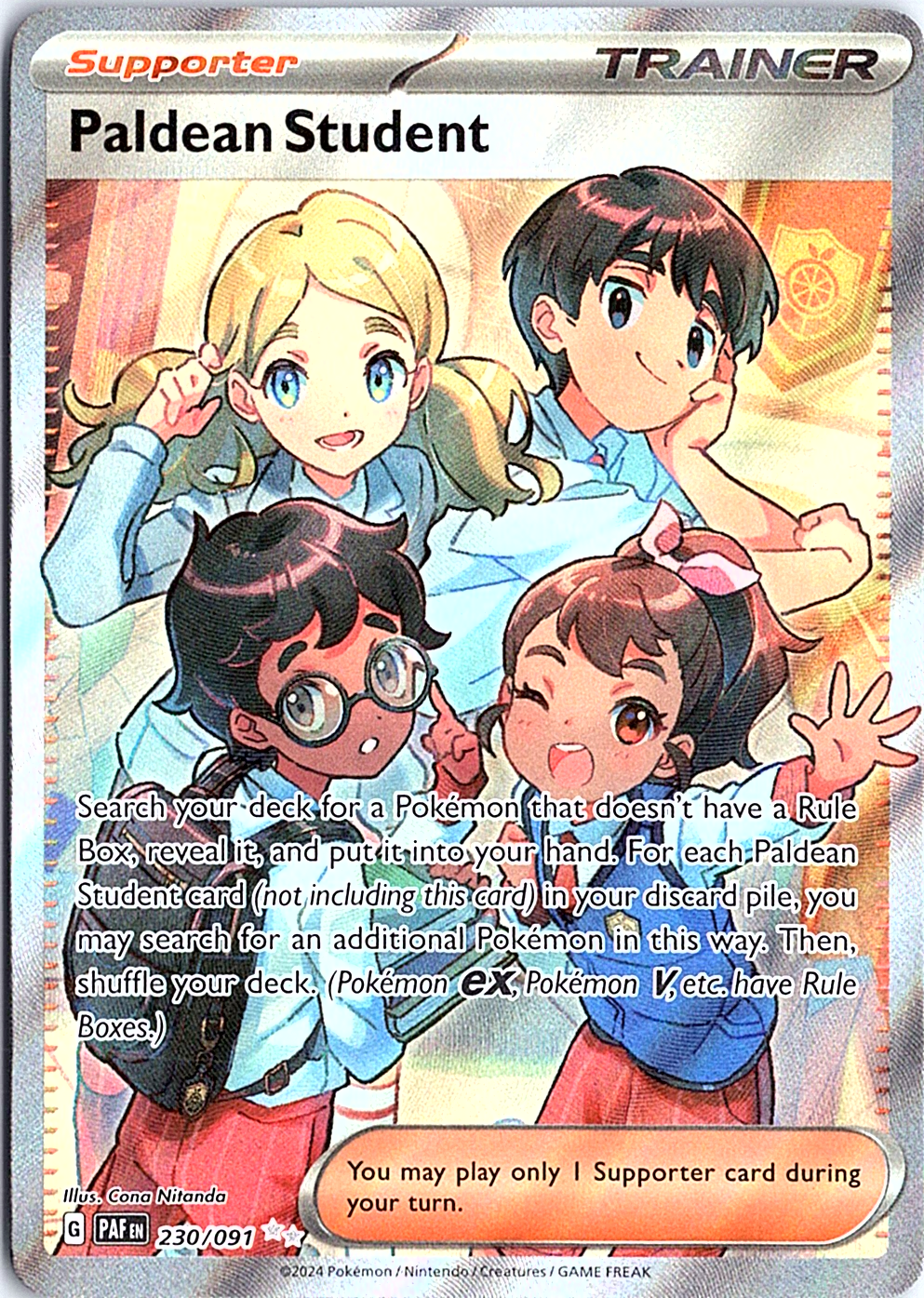 Paldean Student Ultra Rare SV: Paldean Fates 230/091 NM