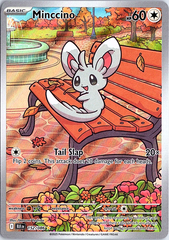Minccino Illustration Rare SV: Black Bolt 152/086 NM
