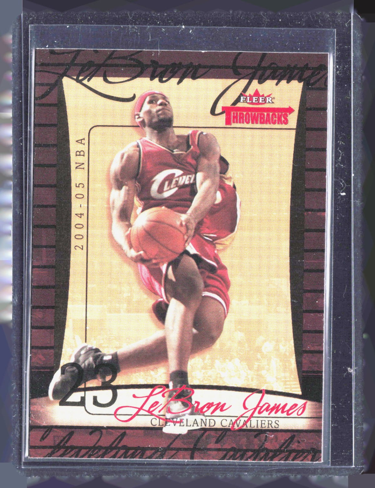 2004-05 Fleer Throwbacks LeBron James 23 Basketball Cleveland Cavaliers