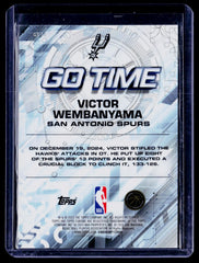 Victor Wembanyama Topps Chrome - Go Time Yellow Refractor GT-11 NM