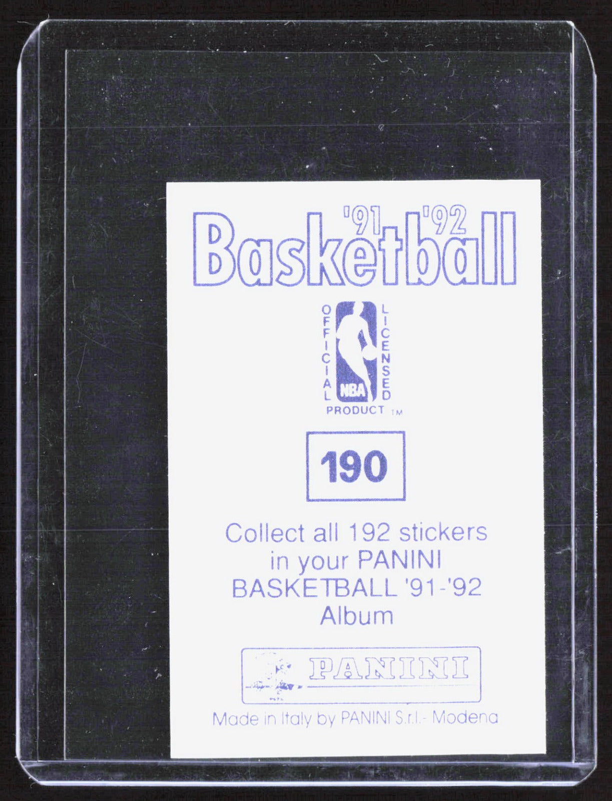 1991-92 Panini Stickers Michael Jordan 190 Basketball Chicago Bulls