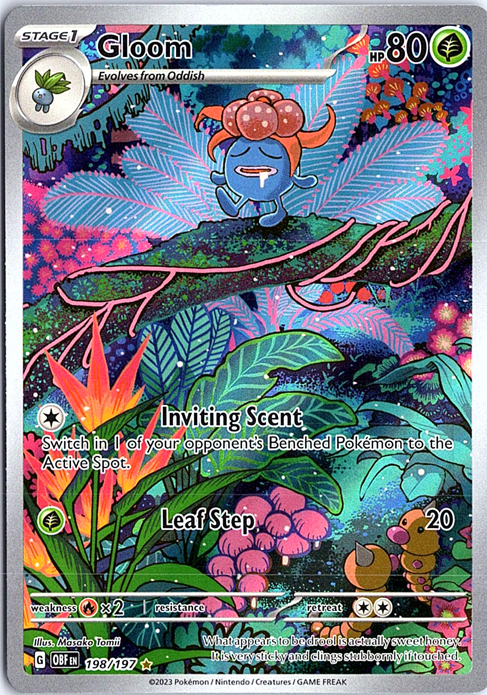 Gloom Illustration Rare SV03: Obsidian Flames 198/197 NM