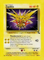 Zapdos (30) Unlimited Fossil 30/62 LP