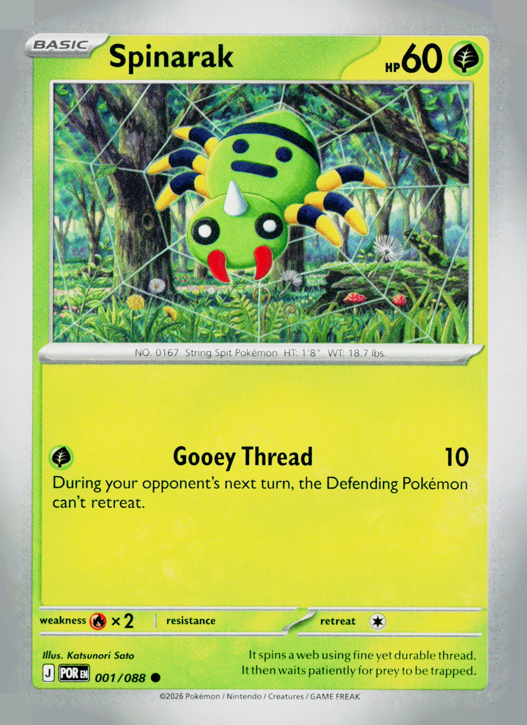 Spinarak POR 001/088 NM