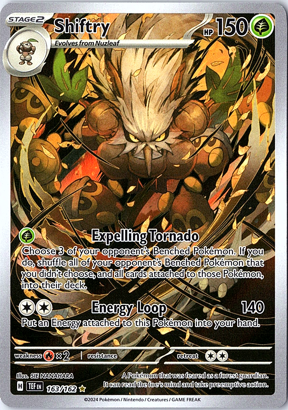 Shiftry Illustration Rare SV05: Temporal Forces 163/162 NM