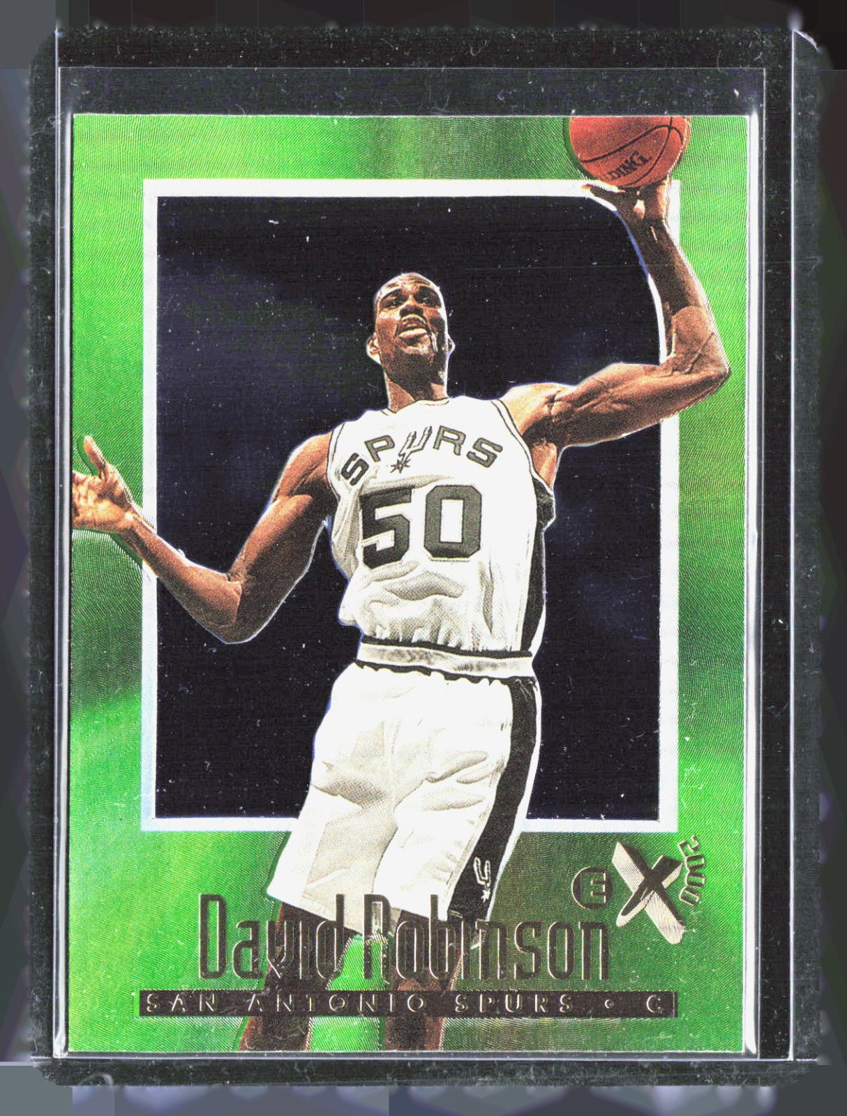 1996-97 E-X2000 David Robinson 65 Basketball San Antonio Spurs