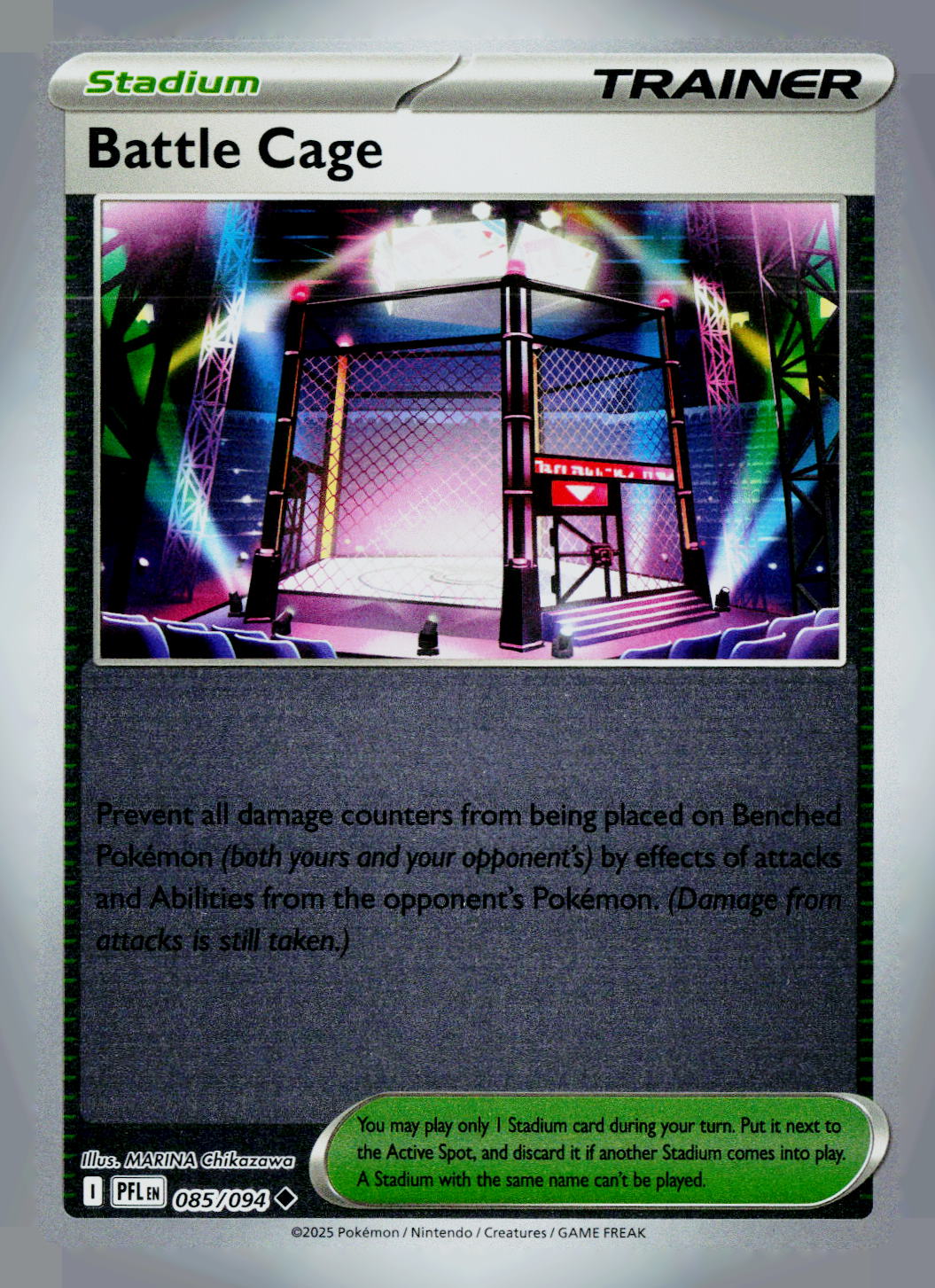 Battle Cage PFL 085/094 Reverse Holo NM