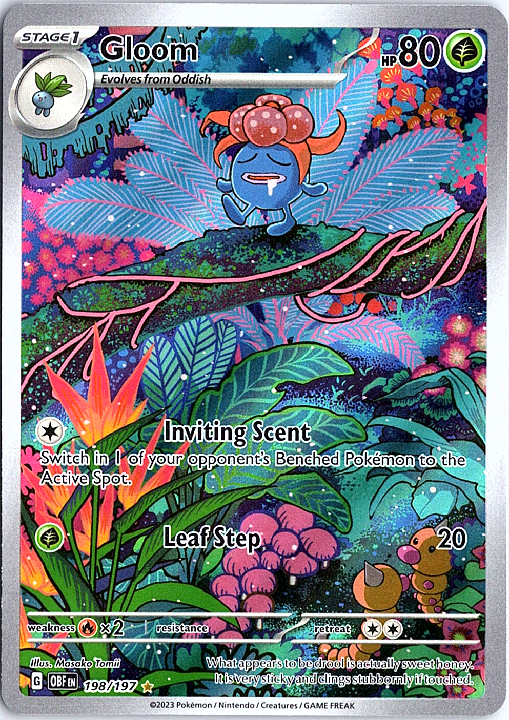 Gloom Illustration Rare SV03: Obsidian Flames 198/197 NM
