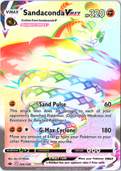 Sandaconda VMAX (Secret) Secret Rare SWSH06: Chilling Reign 206/198 NM