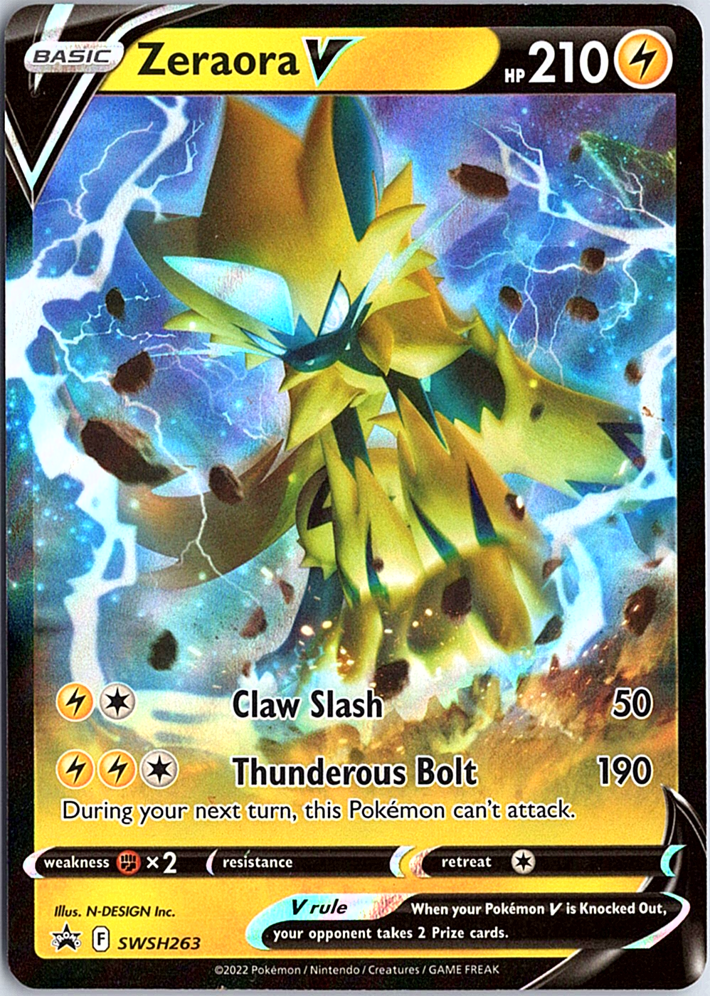 Zeraora V Promo SWSH: Sword & Shield Promo Cards SWSH263 NM