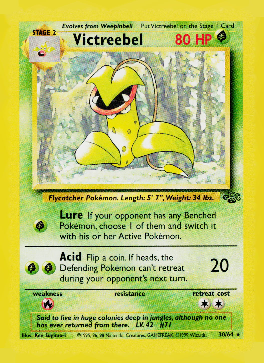 Victreebel (30) Unlimited Jungle 30/64 LP