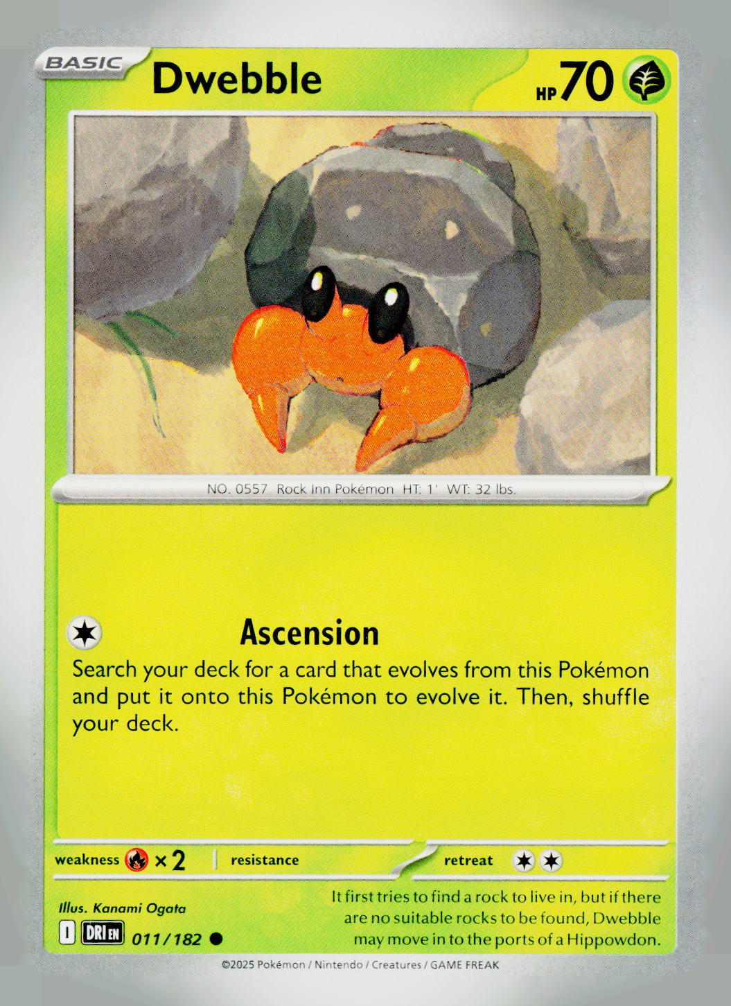 Dwebble DRI 011/182 NM