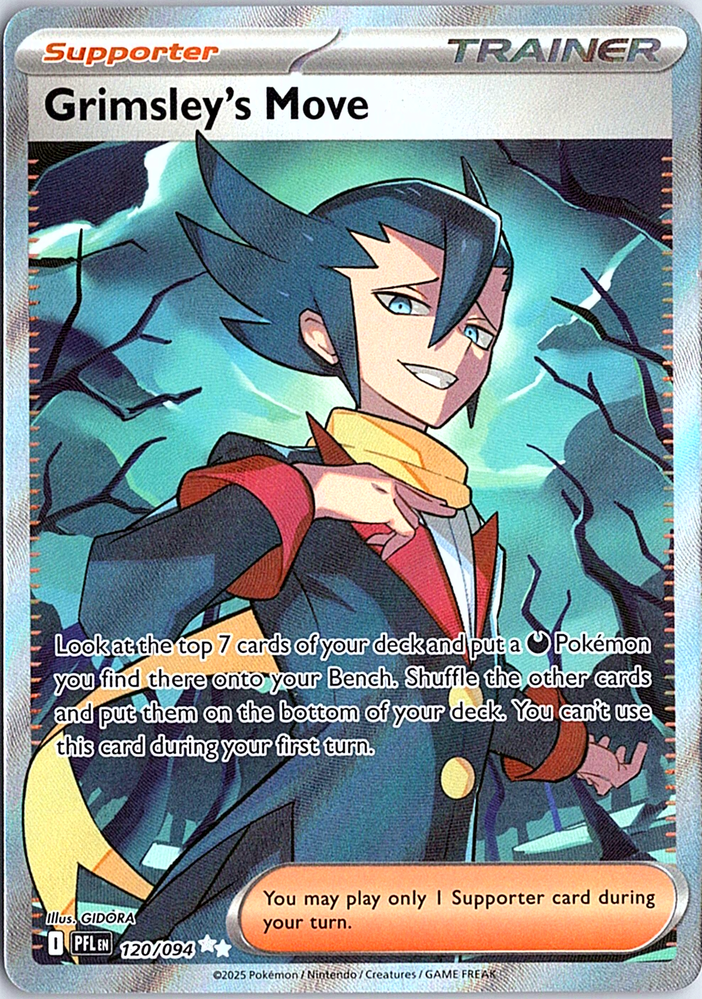 Grimsley's Move Ultra Rare ME02: Phantasmal Flames 120/094 NM
