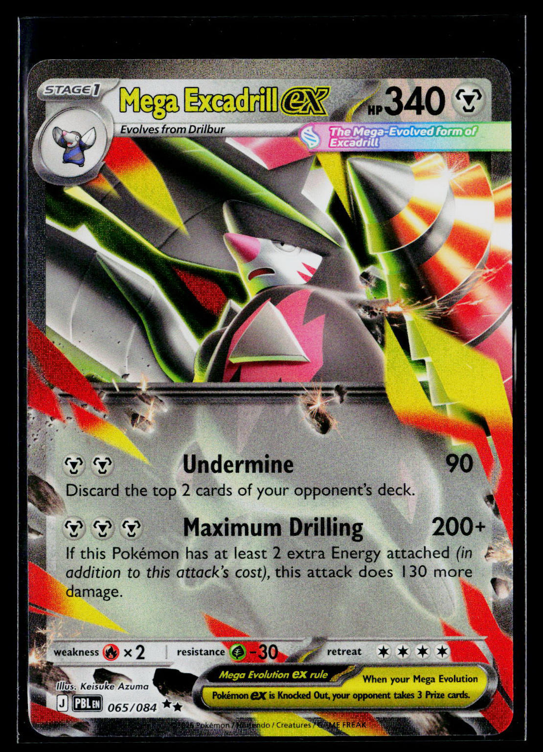 Mega Excadrill ex PBL 065/084 Holo NM
