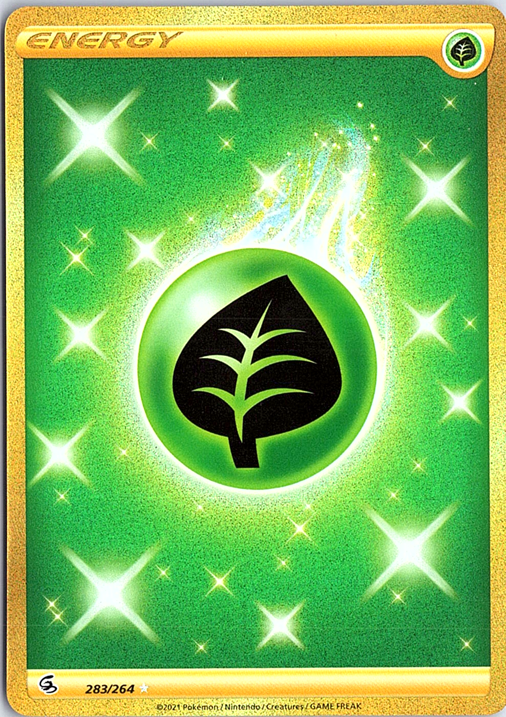 Grass Energy (Secret) Secret Rare SWSH08: Fusion Strike 283/264 NM