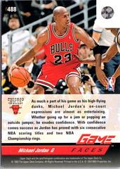 Michael Jordan Upper Deck 488 NM (Back)