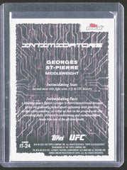 2025 Topps Finest UFC - Intimidators Checkerboard Refractors Georges St-Pierre
