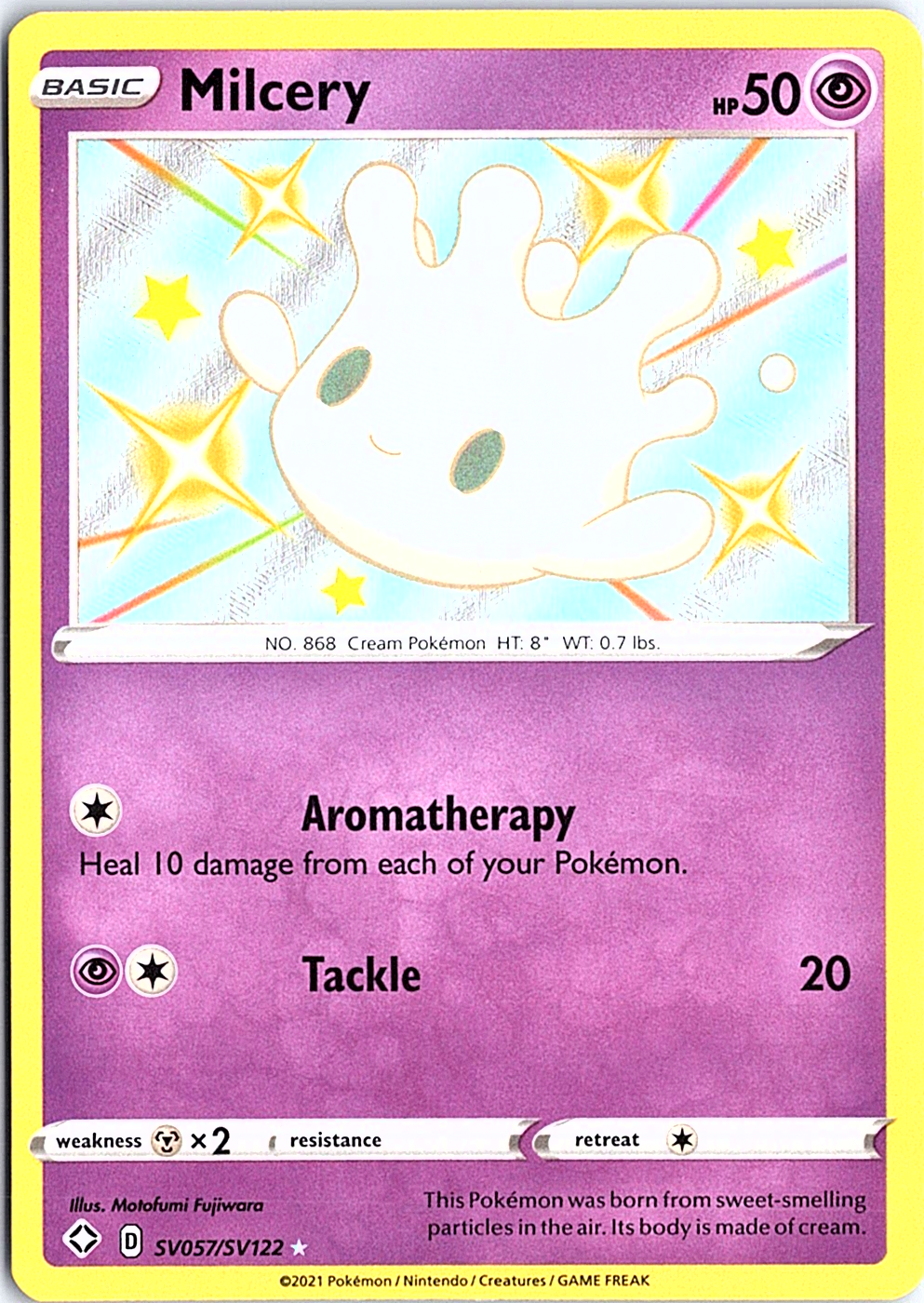 Milcery Shiny Holo Rare Shining Fates: Shiny Vault SV057/SV122 NM