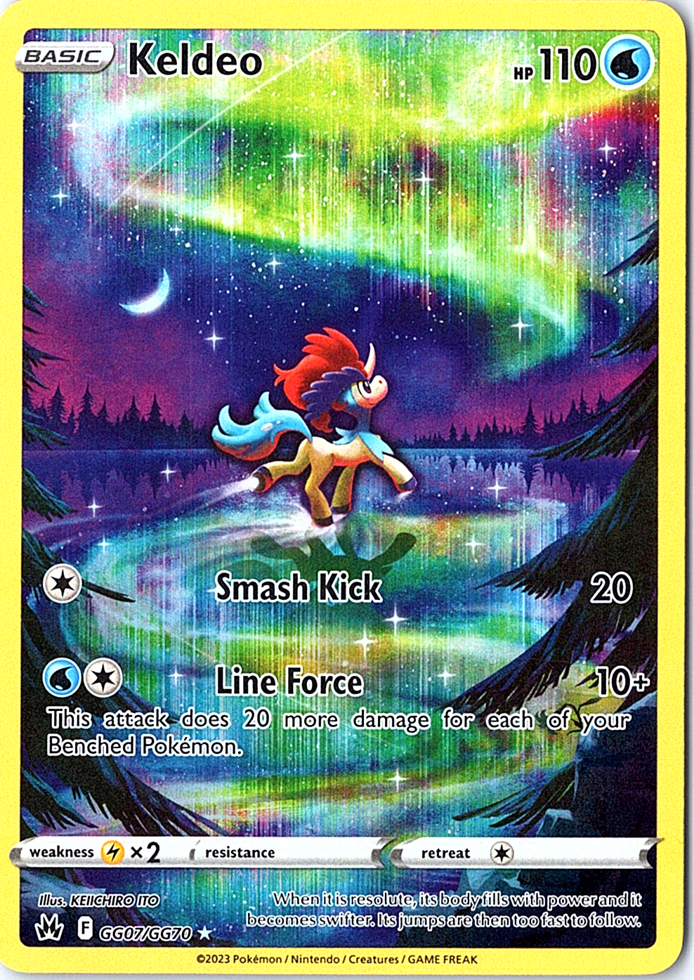 Keldeo Ultra Rare SWSH: Crown Zenith: Galarian Gallery GG07/GG70 NM