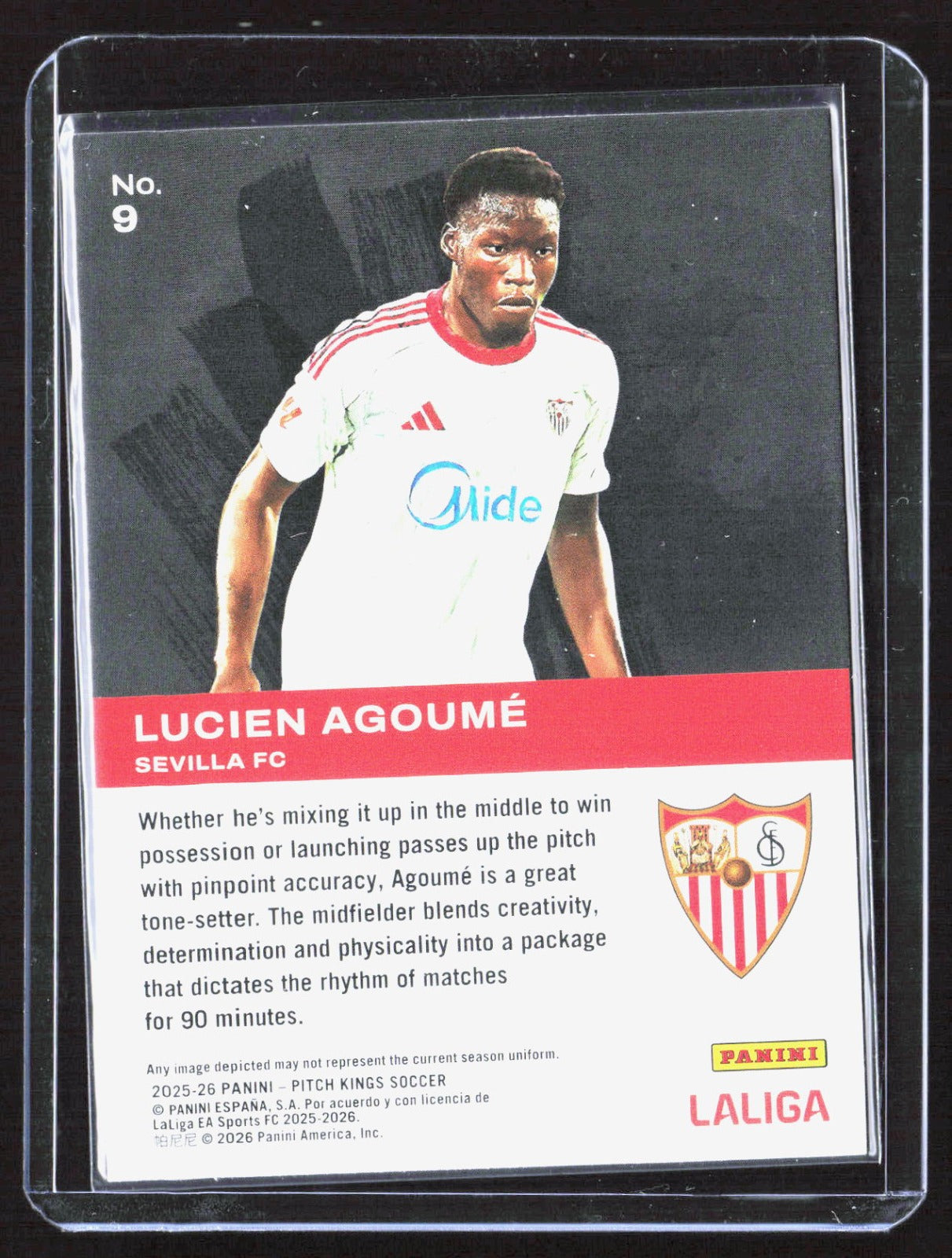 2025-26 Panini Pitch Kings Lucien Agoume Elegance #9