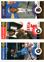 1996-97 Collector's Choice - Kevin Garnett / Jermaine O'Neal / Kobe Bryant