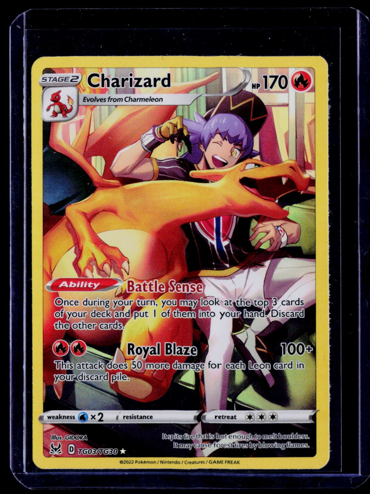 Charizard Holo SWSH11: Lost Origin Trainer Gallery TG03/TG30 LP