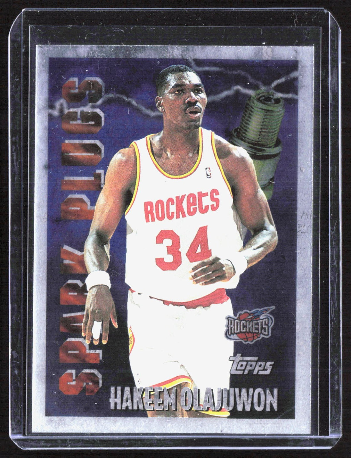 1995-96 Topps - Spark Plugs Hakeem Olajuwon SP7 Basketball Houston Rockets