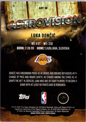 Luka Doncic 2026 Topps Chrome Cactus Jack Astrovision AST-20 NM (Back)