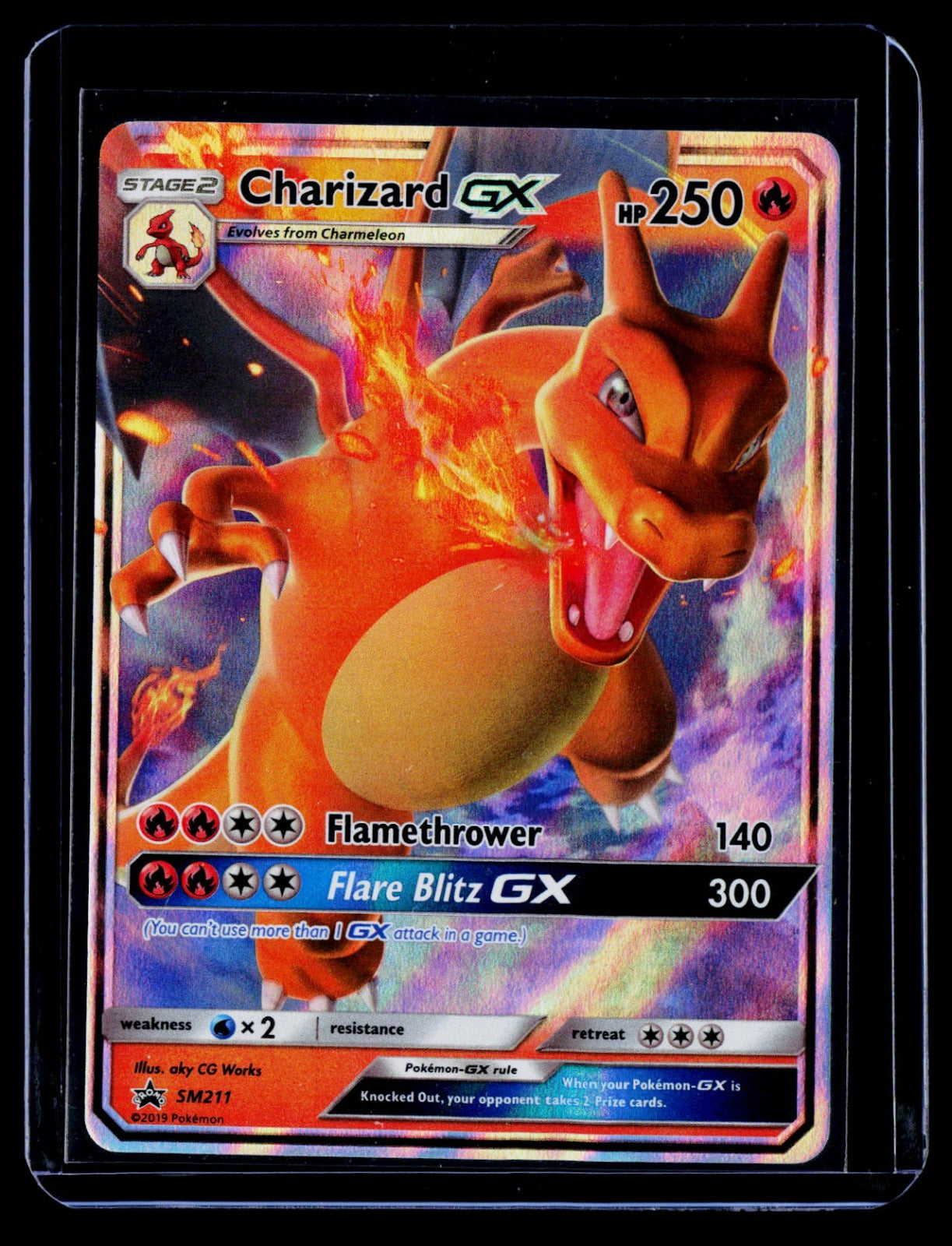 Charizard GX Holo SM Promos SM211 NM