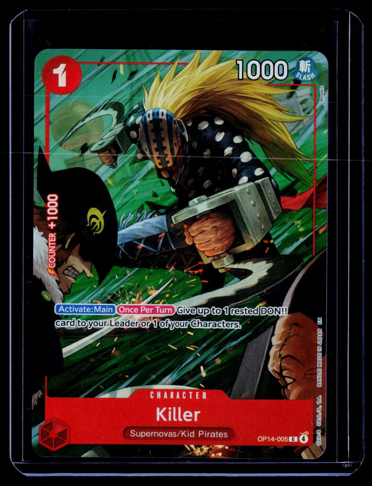 Killer (One Piece Card Game Illustration Box Vol. 8) OP-PR Foil NM