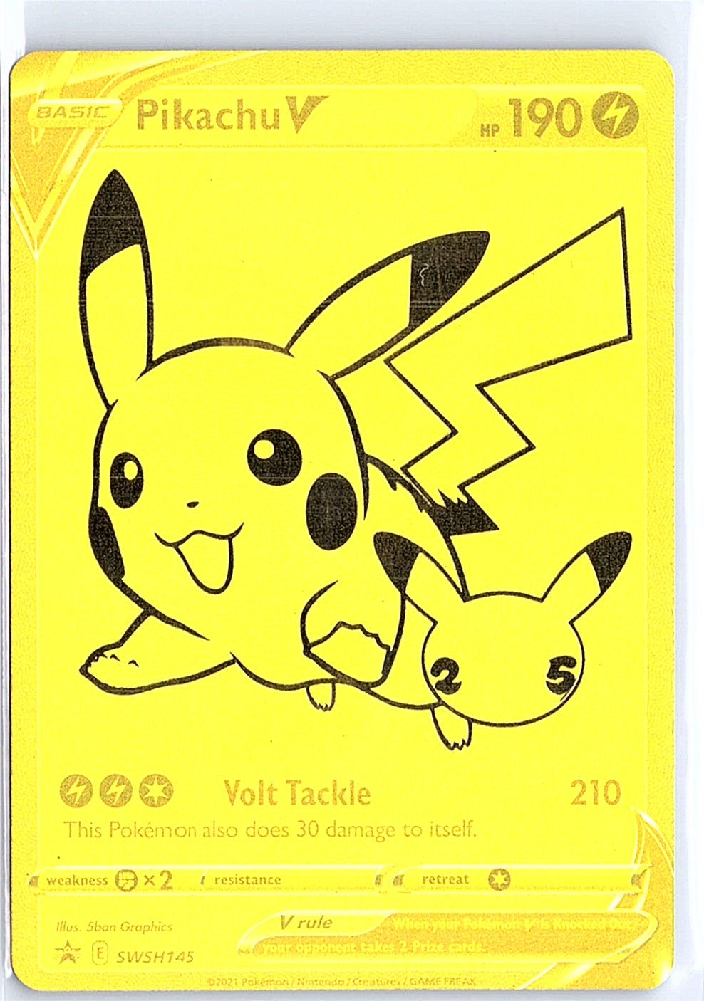 Pikachu V Promo SWSH: Sword & Shield Promo Cards SWSH145 NM