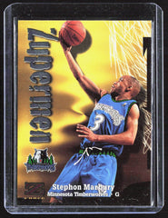1997-98 SkyBox Z-Force Stephon Marbury 200 Basketball Minnesota Timberwolves