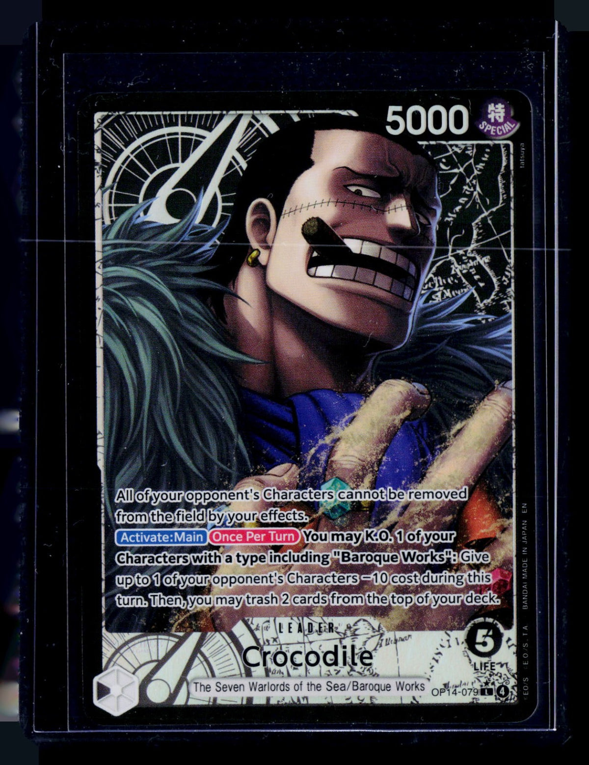 Crocodile (Alternate Art) OP14 Foil NM