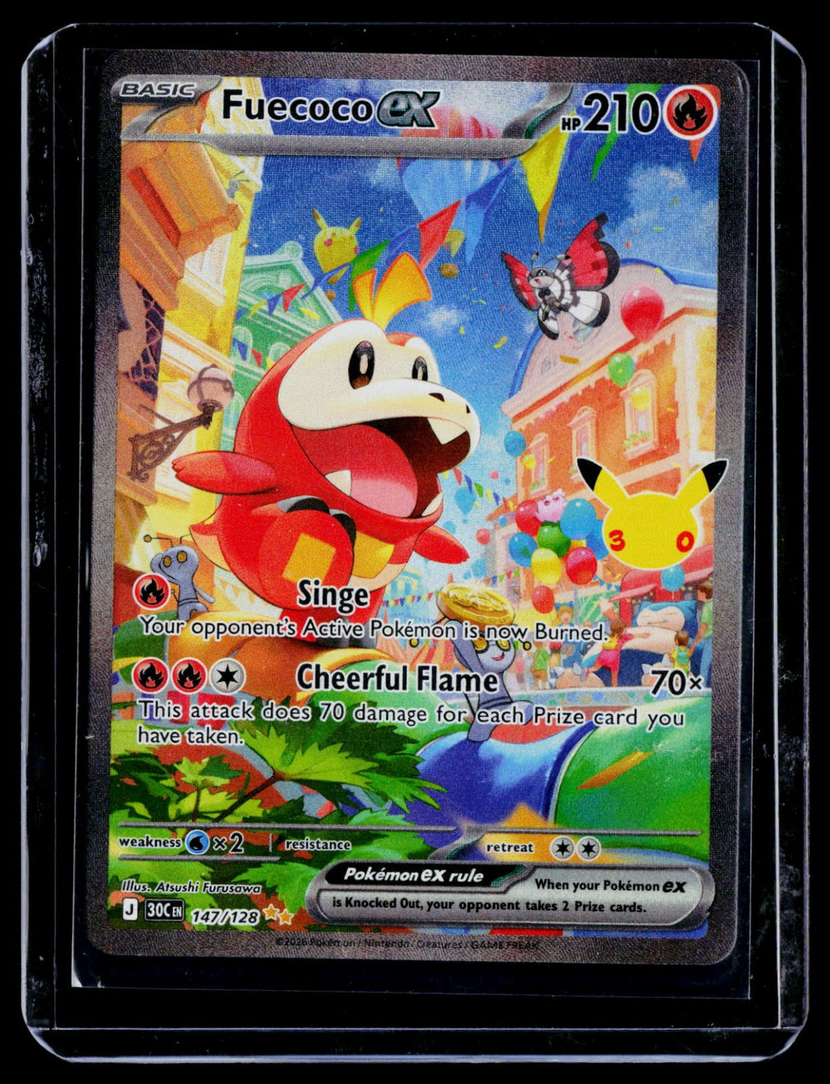 Fuecoco ex Holo ME: 30th Celebration 147/128 NM
