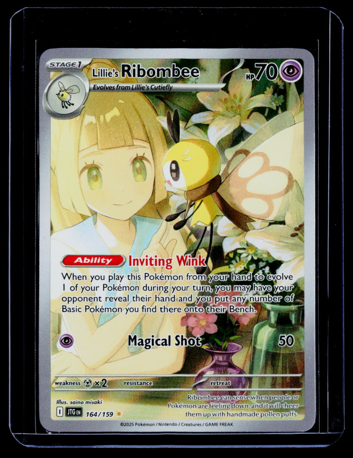 Lillie's Ribombee Holo SV09: Journey Together 164/159 NM