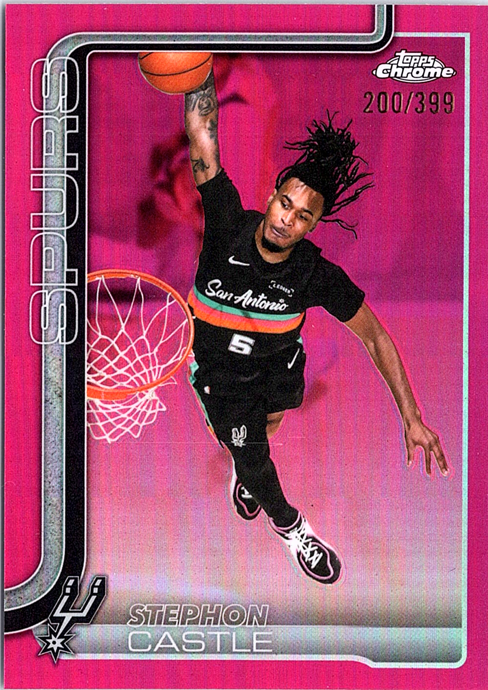 Stephon Castle Topps Chrome - Magenta Refractor /399 NM