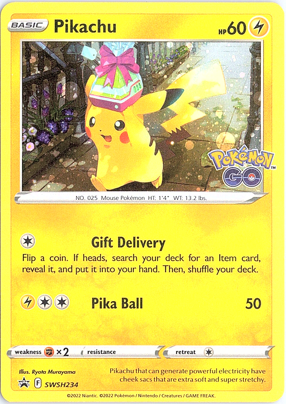 Pikachu Promo SWSH: Sword & Shield Promo Cards SWSH234 NM