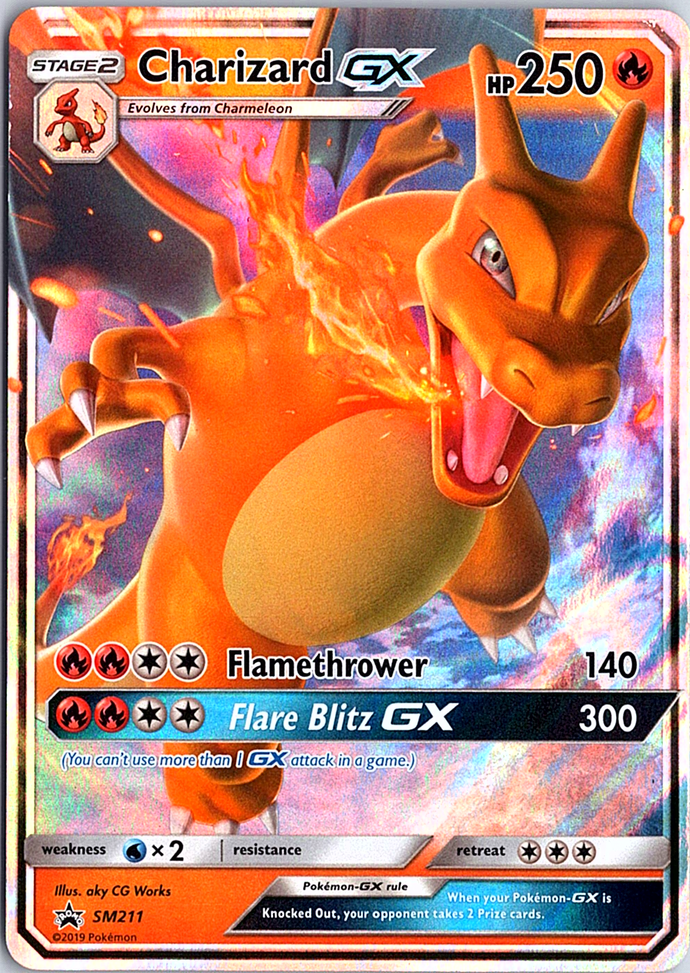 Charizard GX Promo SM Promos SM211 NM