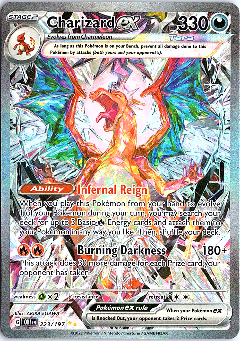 Charizard ex Special Illustration Rare SV03: Obsidian Flames 223/197 NM