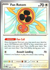 Fan Rotom (Master Ball Pattern) Common SV: Prismatic Evolutions 085/131 NM