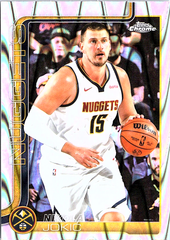 Nikola Jokić Topps Chrome - RayWave Refractor 25 NM