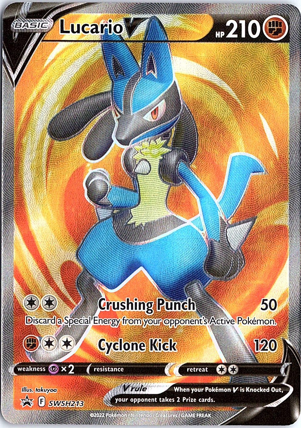 Lucario V Promo SWSH: Sword & Shield Promo Cards SWSH213 NM