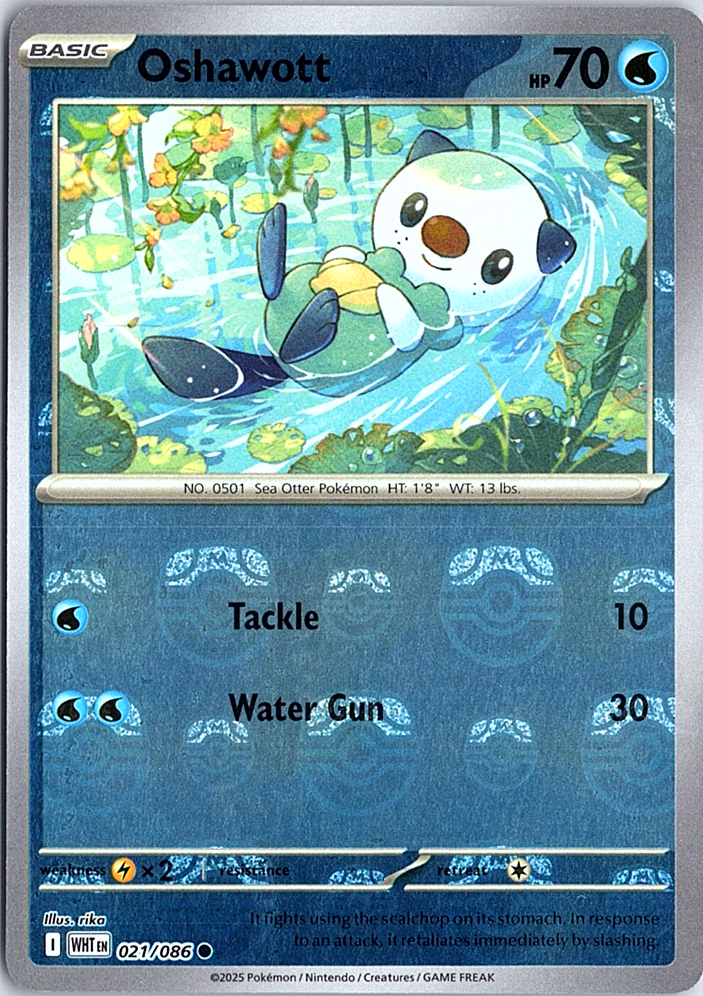 Oshawott (Master Ball Pattern) Common SV: White Flare 021/086 NM