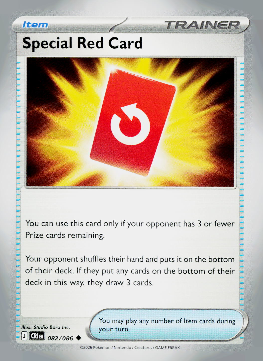 Special Red Card CRI 082/086 NM