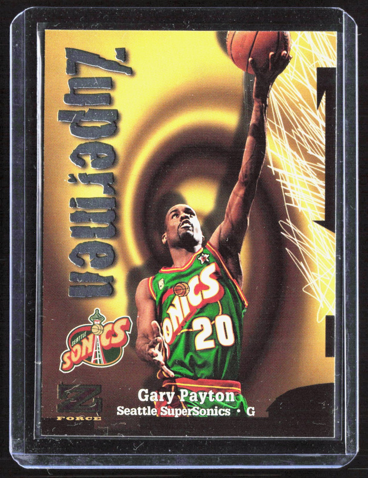 1997-98 SkyBox Z-Force Gary Payton 204 Basketball Seattle SuperSonics