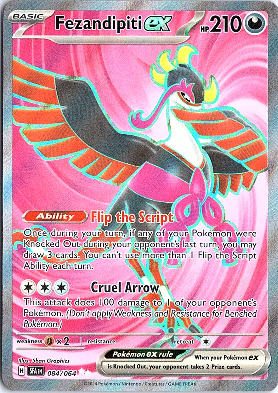 Fezandipiti ex Ultra Rare SV: Shrouded Fable 084/064 NM